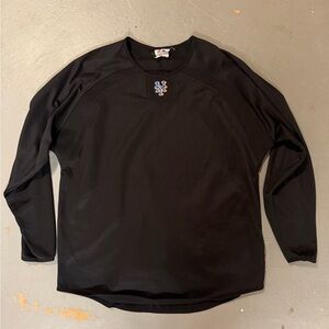 Majestic Mets Black Long Sleeve Men's Tee